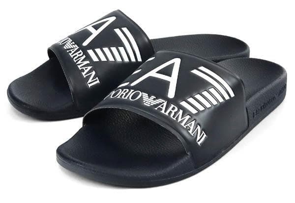 ２４時間セール☆匿名発送☆エンポリオアルマーニ　EA7 サンダル 黒