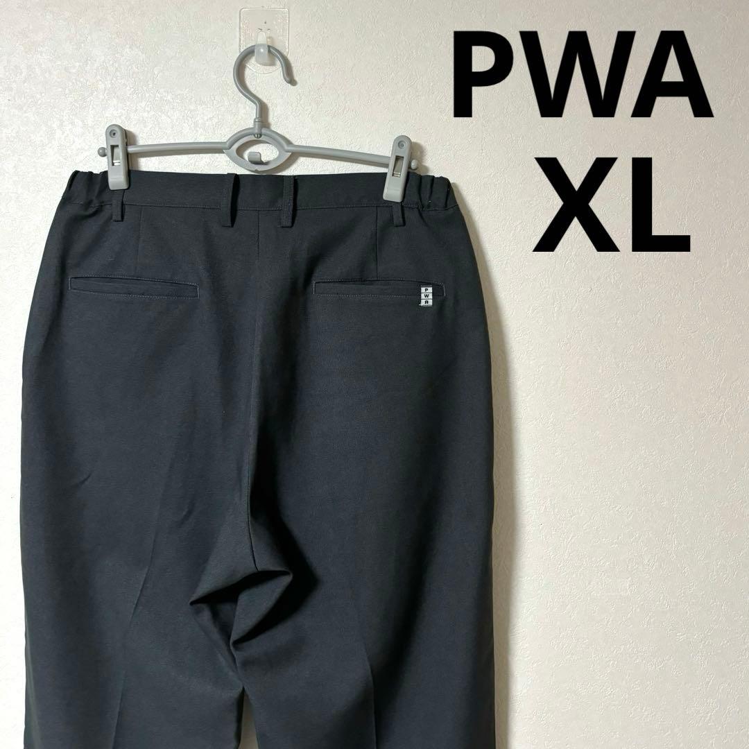 PWA プア　UNI-01 グレー　スラックス　ロゴ　XL
