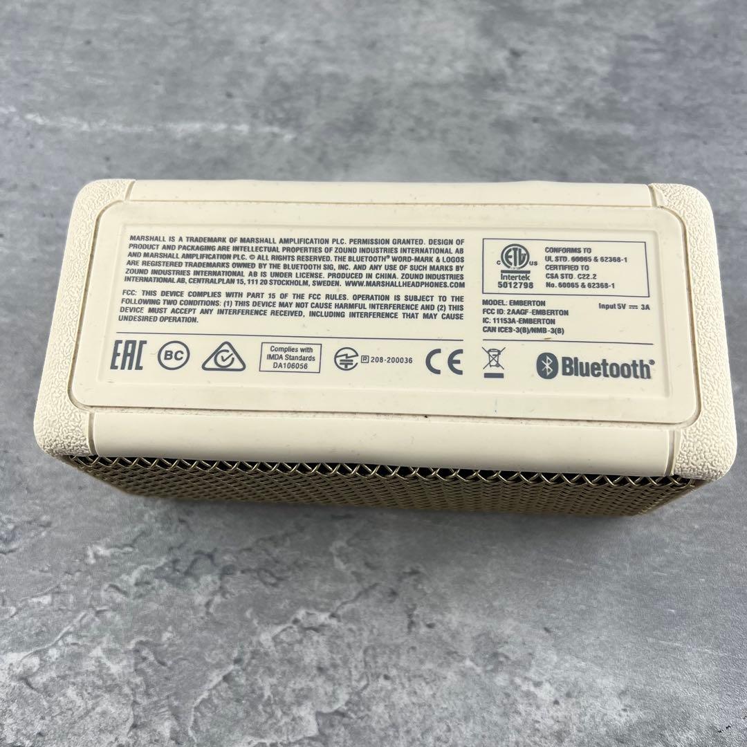 【美品】Marshall ワイヤレススピーカー ホワイト