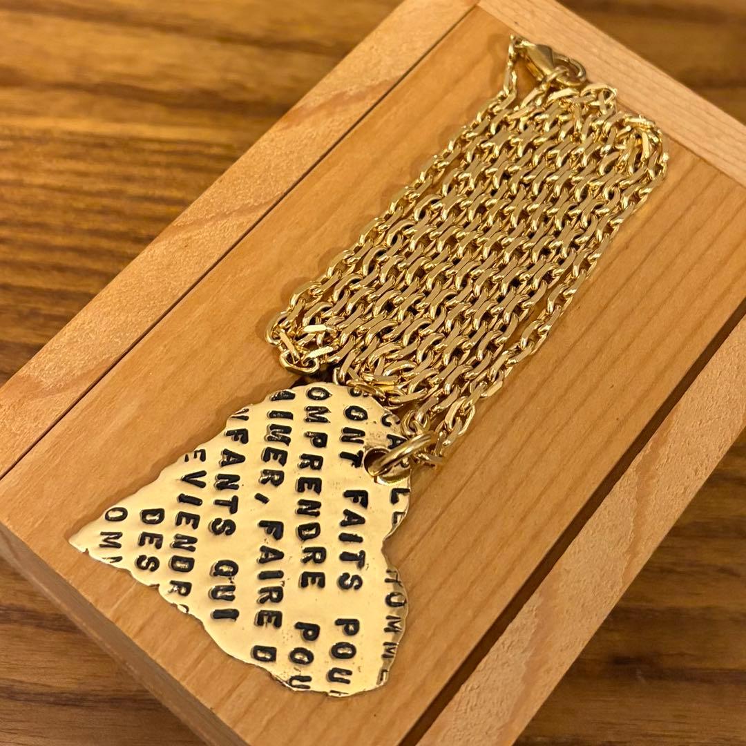 SERGE THORAVAL　愛の詩集　ゴールド　ネックレス　ハート