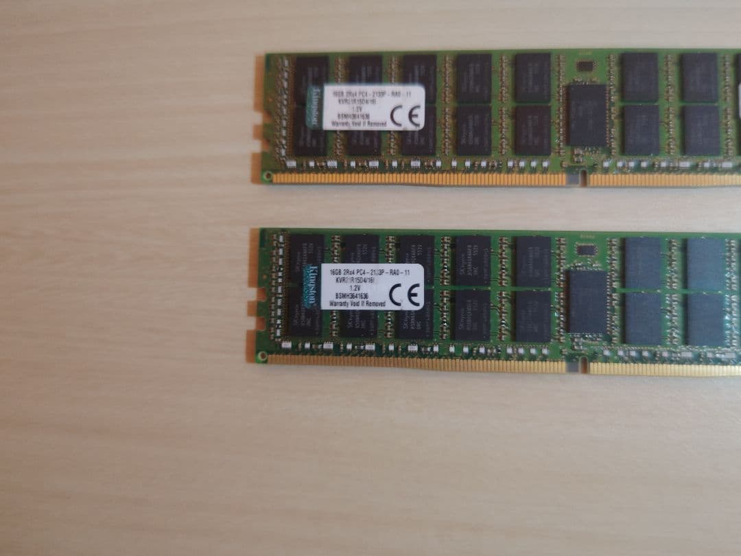 ◇Kingston PC4-2133P-RAD-11 16GB×2 合計32GB