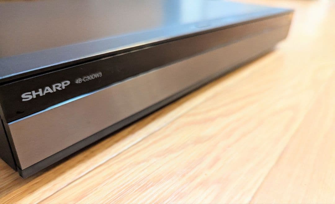 【美品】SHARP AQUOS レコーダー 3TB 4B-C30DW3