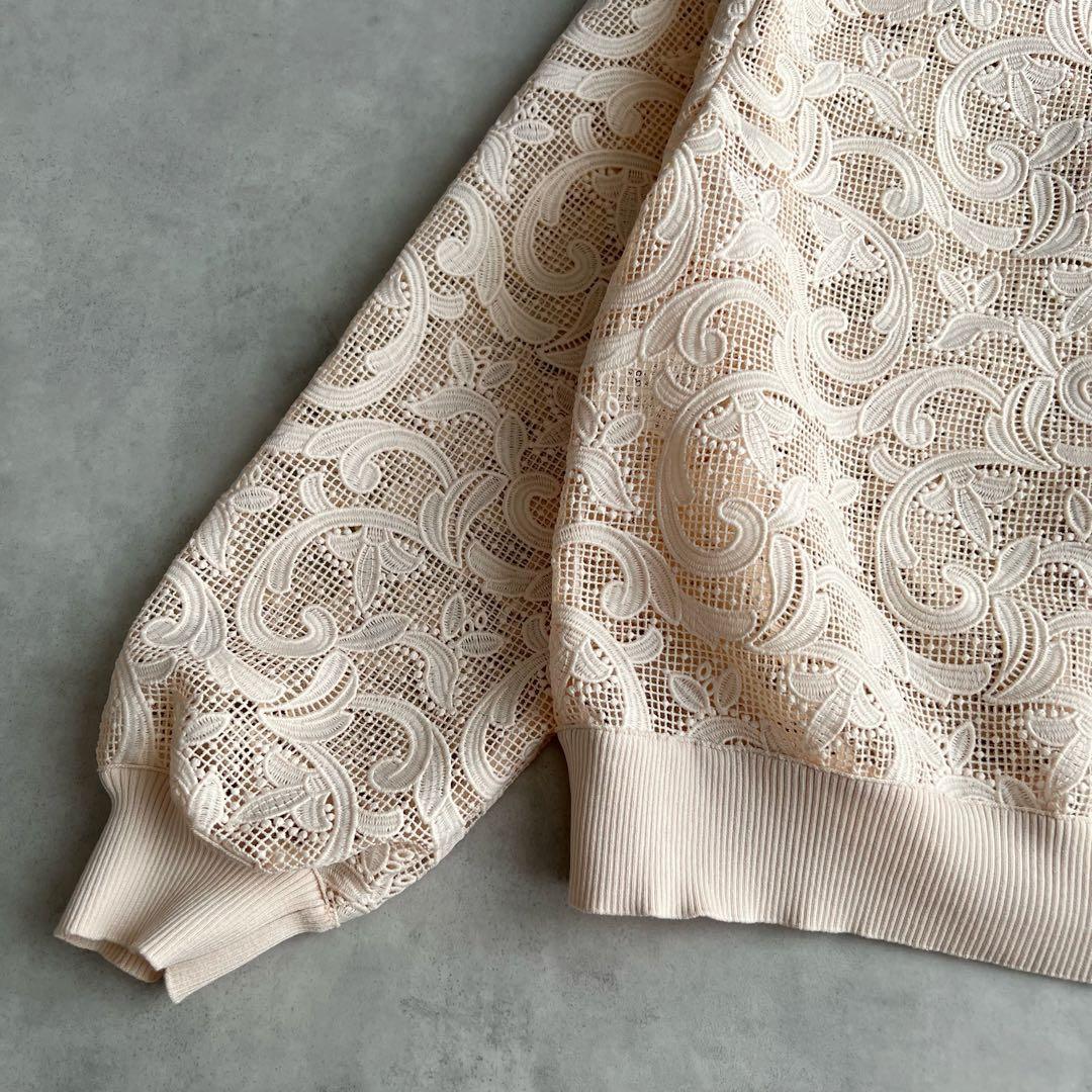 ANAYI レースブルゾン アナイ　ピンクベージュ　2024SS 38