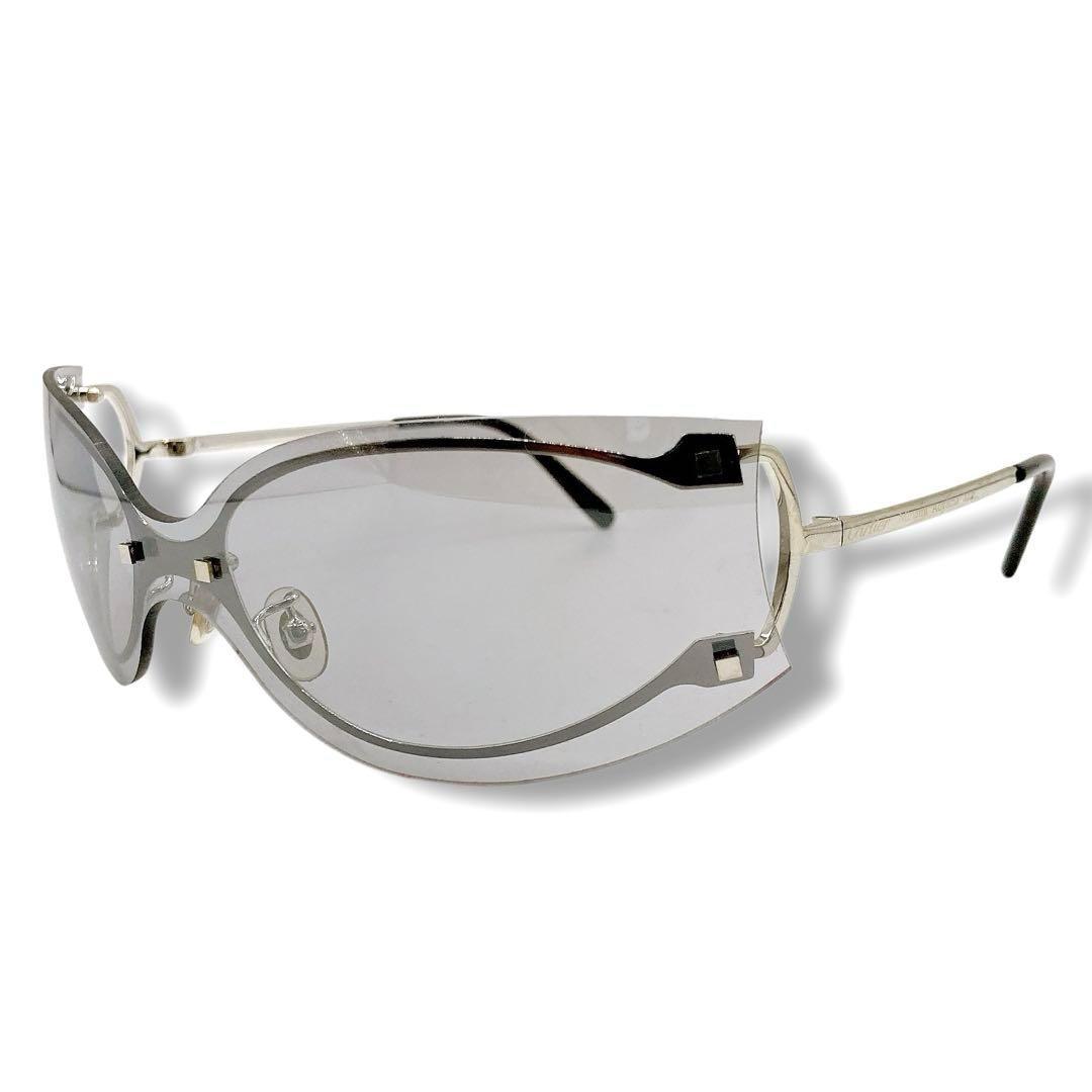 極美品✨カルティエ 南青山店オープン記念モデル リムレス サングラス シルバー