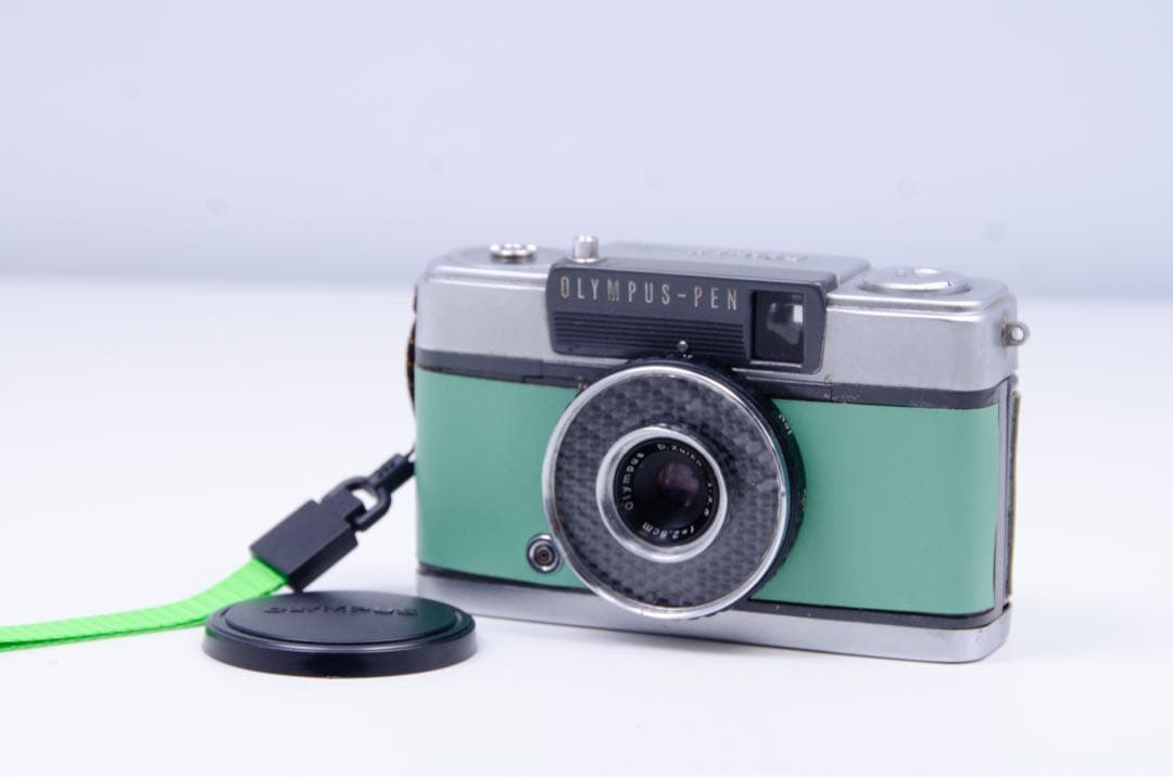 OLYMPUS PEN-EE コンパクトフィルムカメラ グリーン