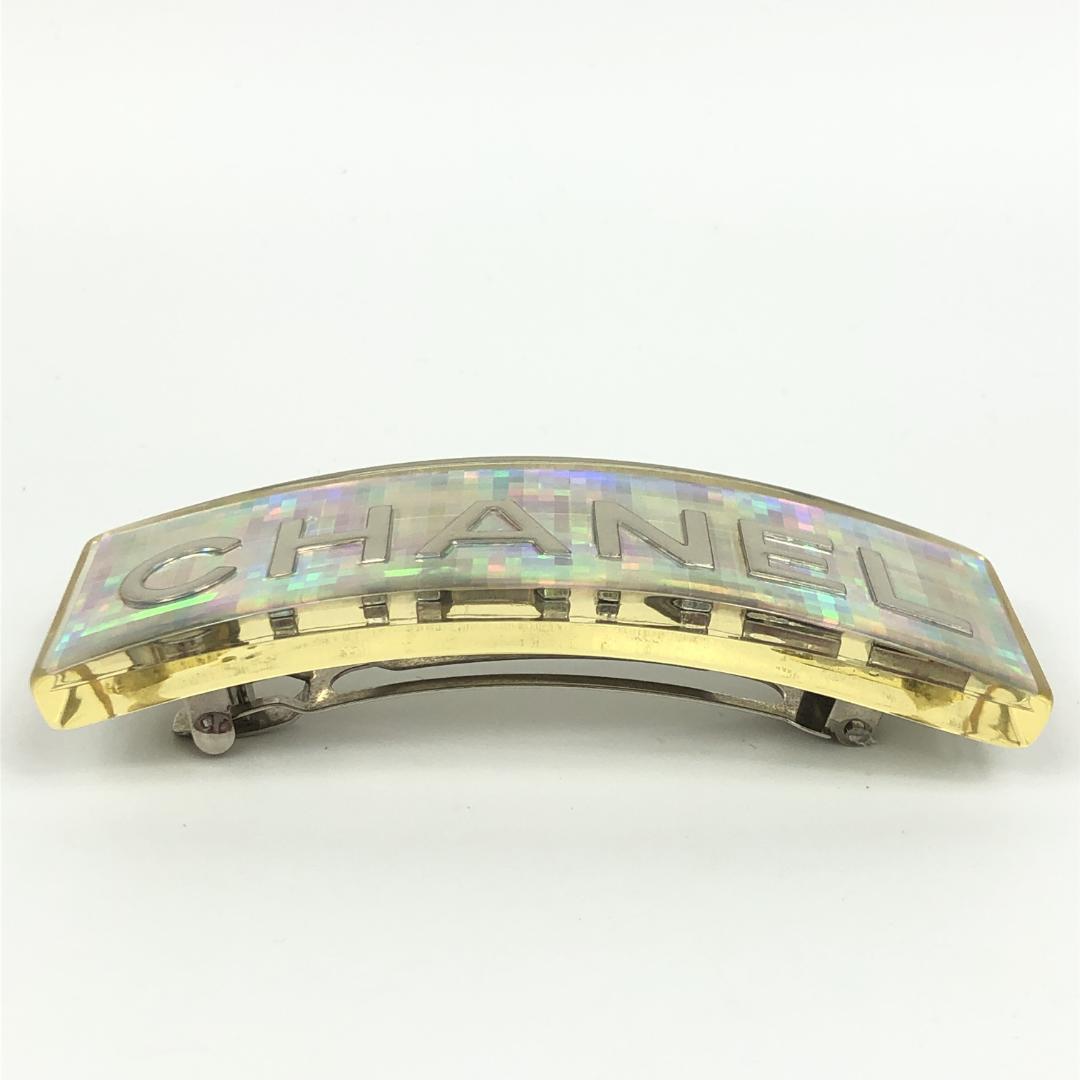 6F021/シャネル/バレッタ/髪留め/ヘアクリップ/ココマーク/ホログラム