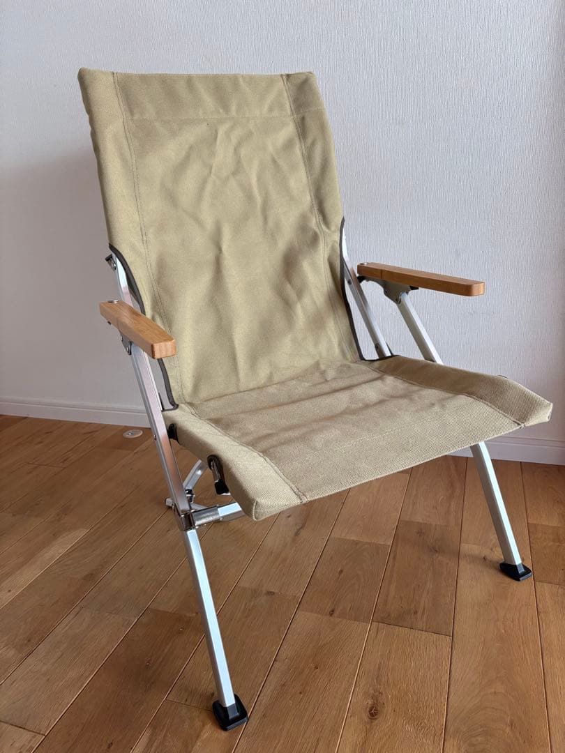 スノーピーク　ローチェア30 カーキ クッションプラス付き