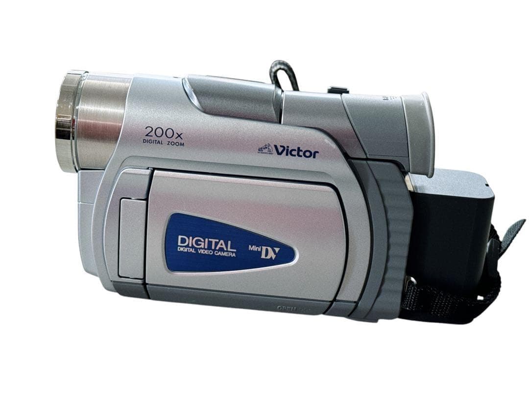 【美品】Victor デジタルビデオカメラ GR-D50K 200倍 動作品