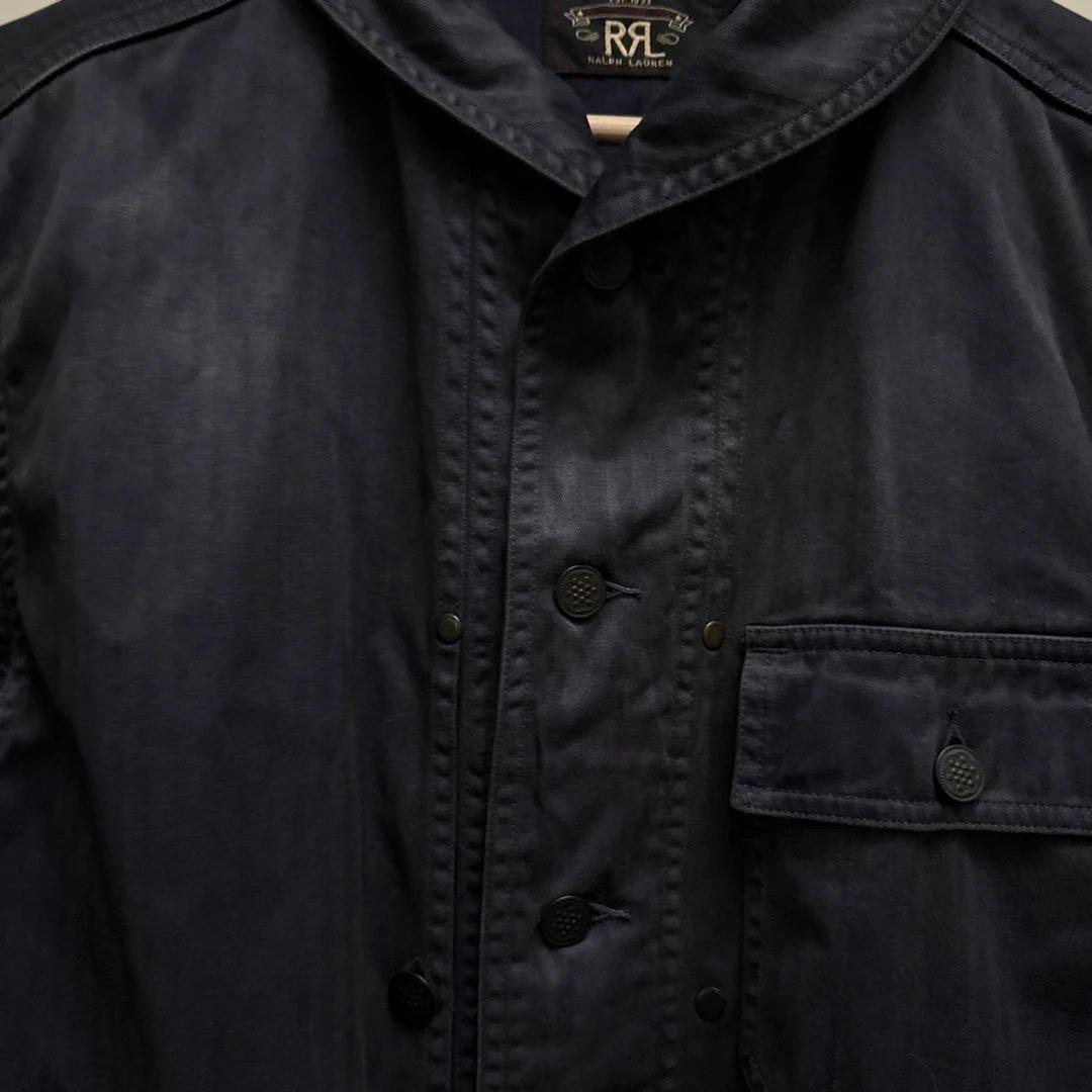 マ*イ様 RRL ネイビー ラウンドカラーカバーオール