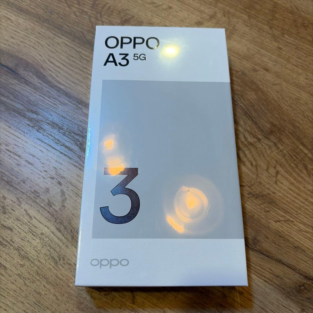 新品未使用　シュリンク付きOPPO A3 5G パープル