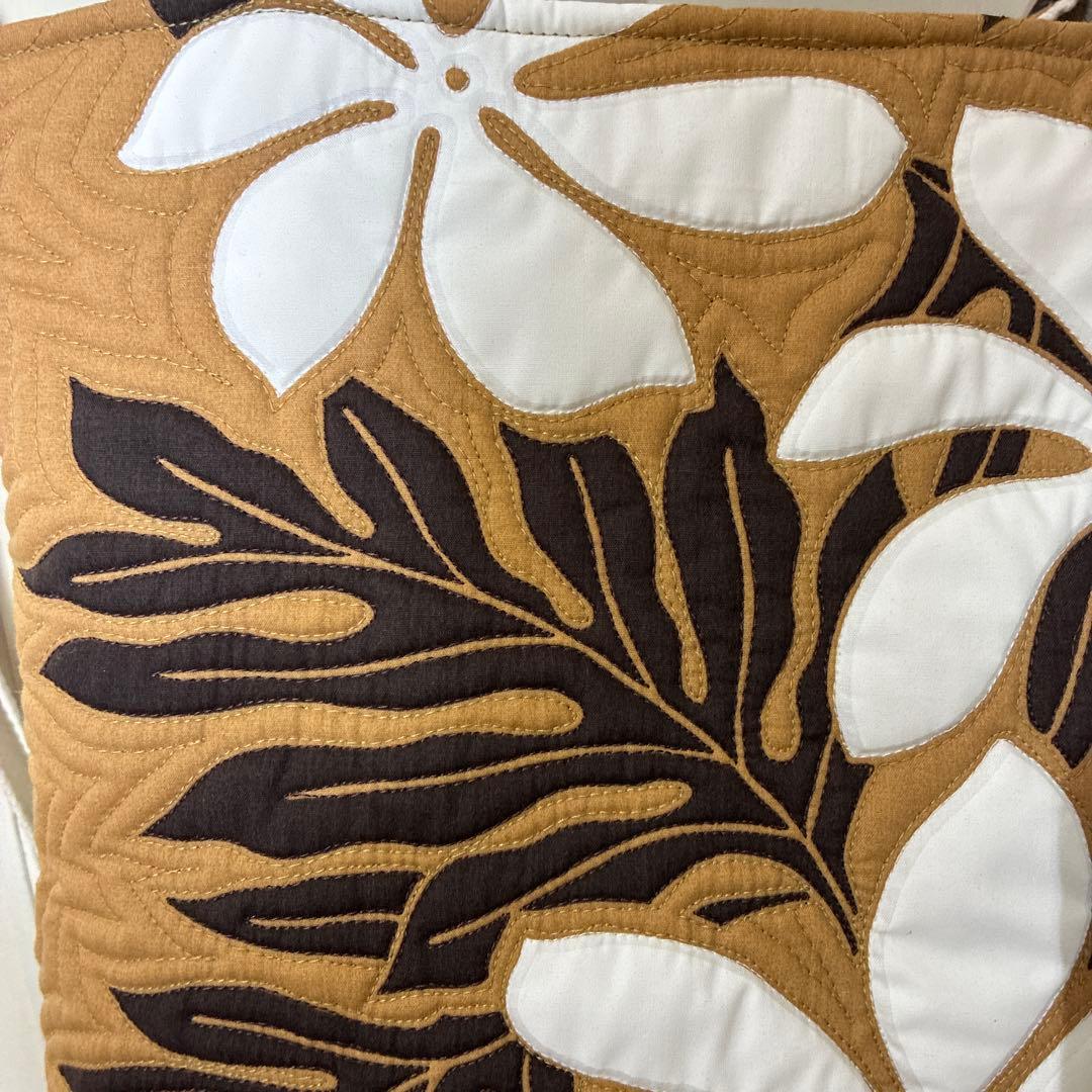 ハワイアン　ミシンキルト　トートバッグ