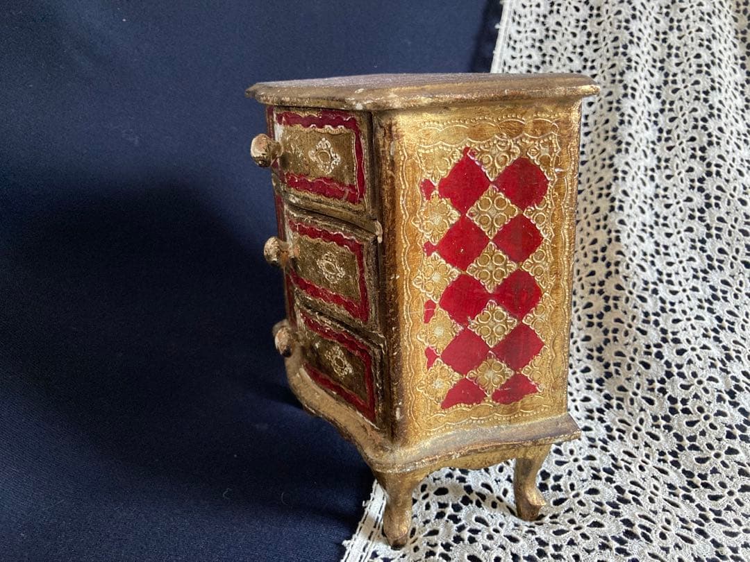 フランスアンティーク 猫脚 ミニチェスト