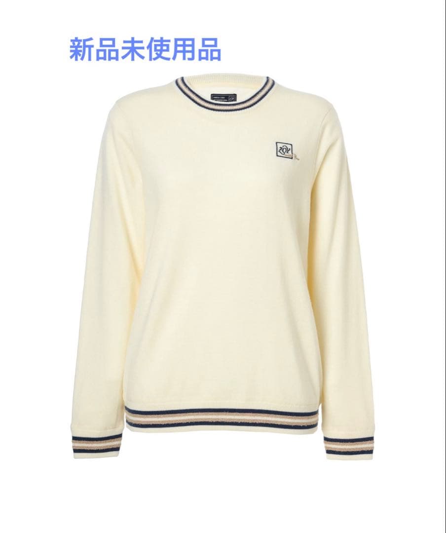 新品36 ZOYゾーイホワイト系セーター