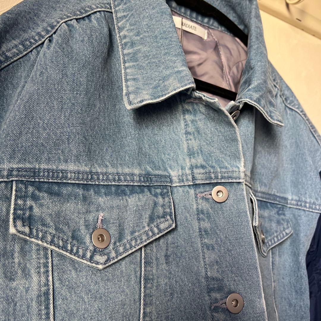 【新品未使用タグ付】RADIATE デニムジャケット・MA1 ナイロン袖