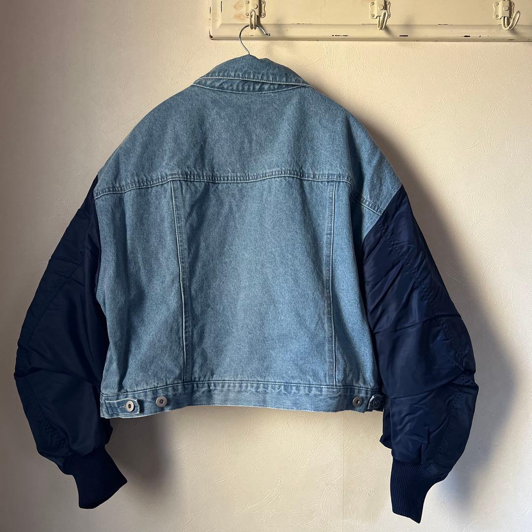 【新品未使用タグ付】RADIATE デニムジャケット・MA1 ナイロン袖