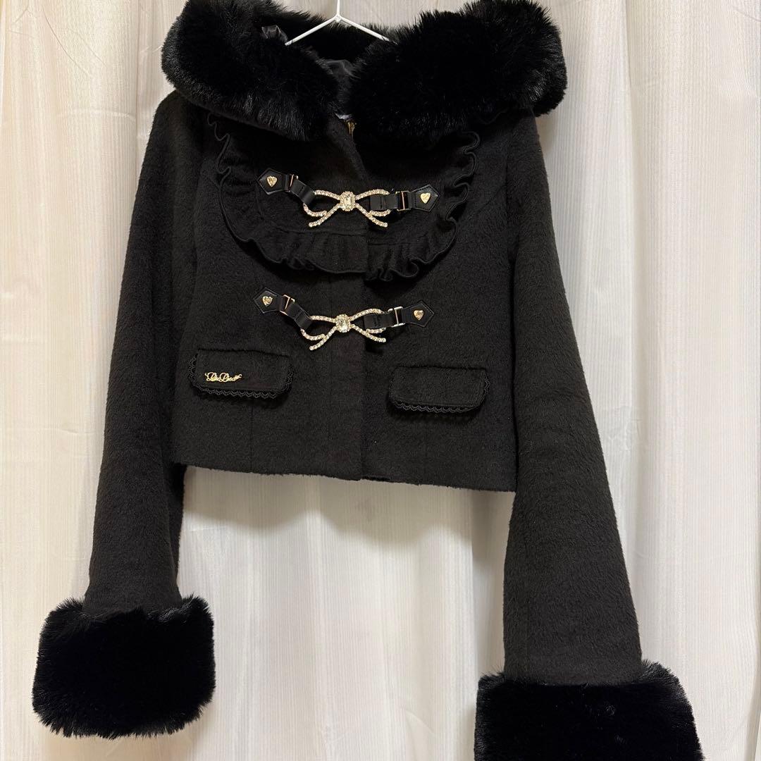 リズリサ　ビジューリボンショートフードコート