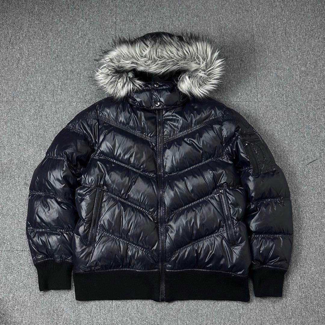 UNIQLO y2k ファー付き ダウンジャケット パーカー ユニクロ 00s