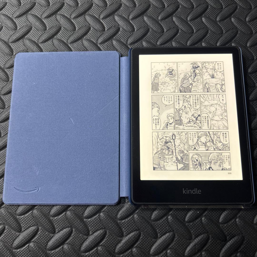 Kindle Paperwhite (第11世代) 青色カバー付き
