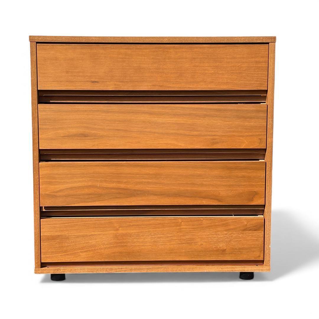 【年末限定】無印良品 MUJI 4段チェスト ウォールナット材 廃盤