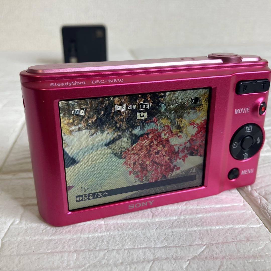 SONY デジカメ Cyber-shot DSC-W810 ピンク 動作品