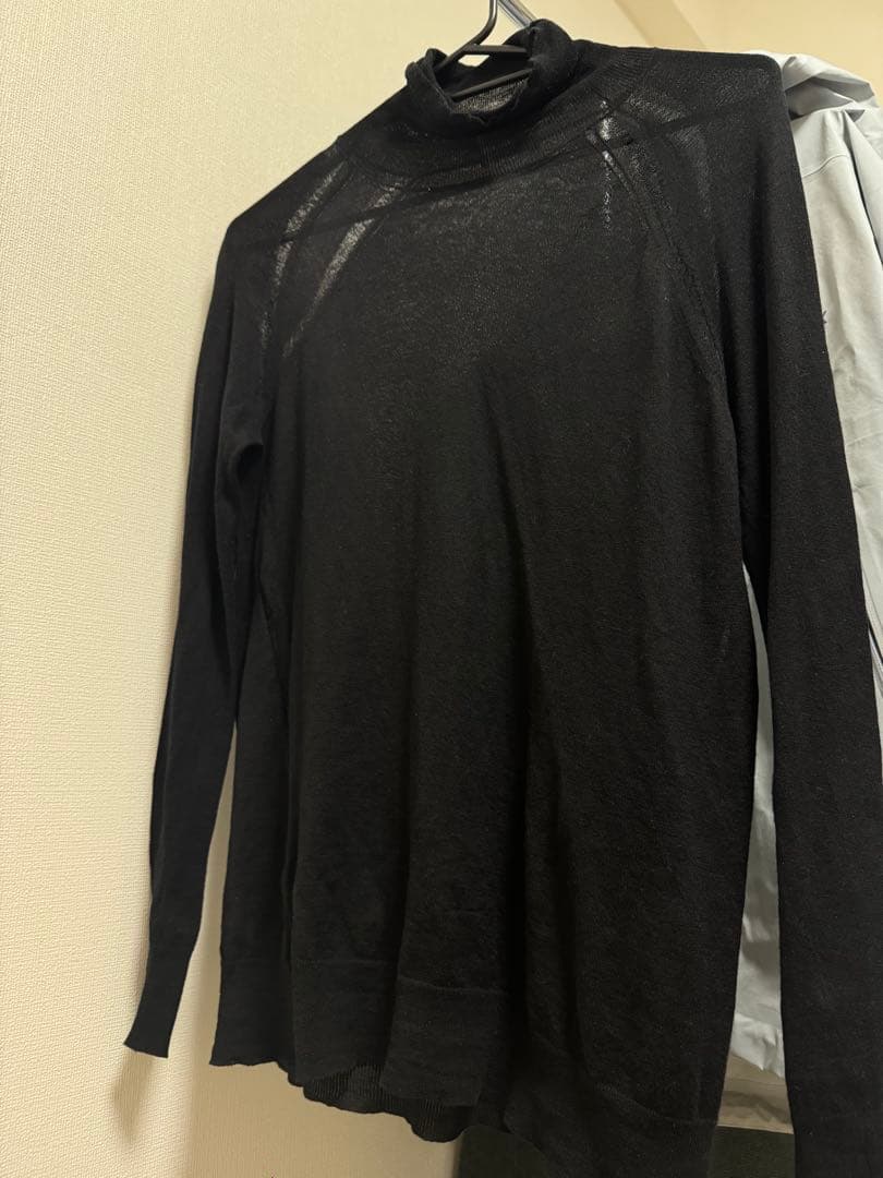 ANN DEMEULEMEESTER ブラック タートルネック