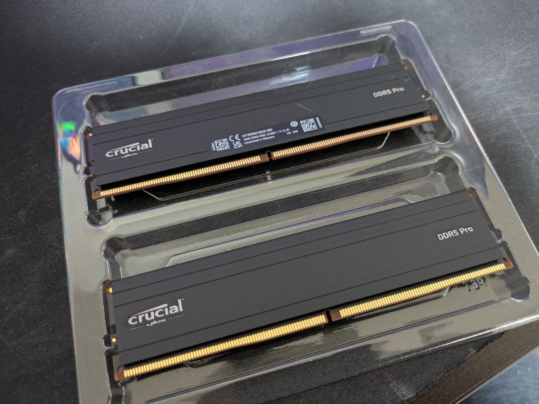 crucial DDR5 Pro メモリ 16GB×2枚セット