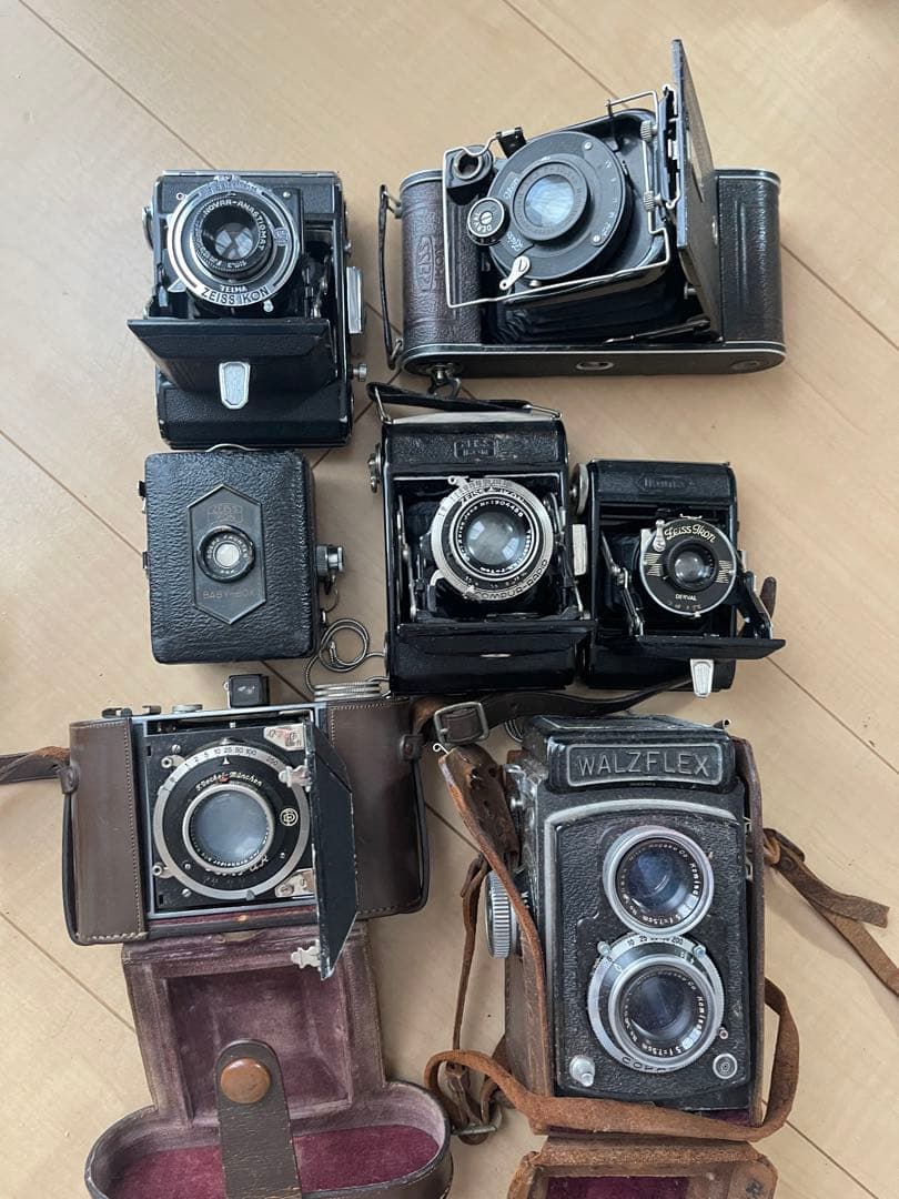 Zeiss Ikon Ikonta Tessar付きあり 蛇腹カメラ　7個セット