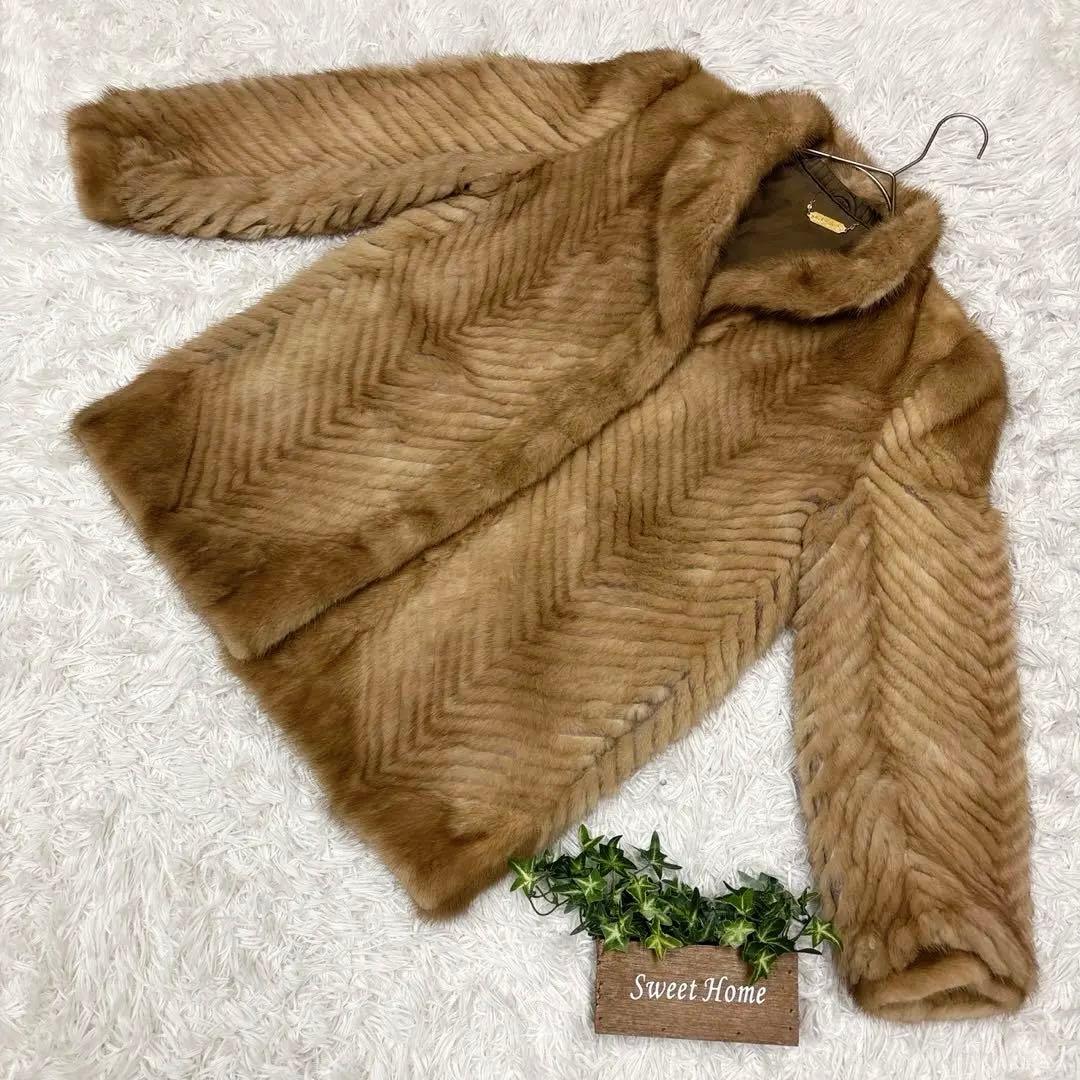 【SAGA FOX】サガミンク ファーコート フォックス リアルファー (L)