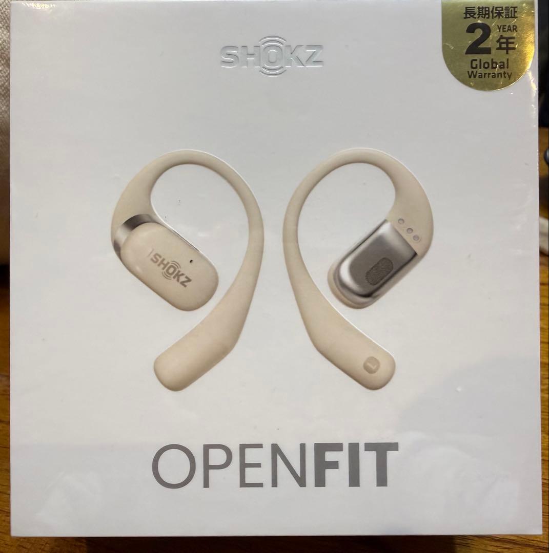 ヒ*ロ様 SHOKZ OPENFIT ベージュ ワイヤレスイヤホン