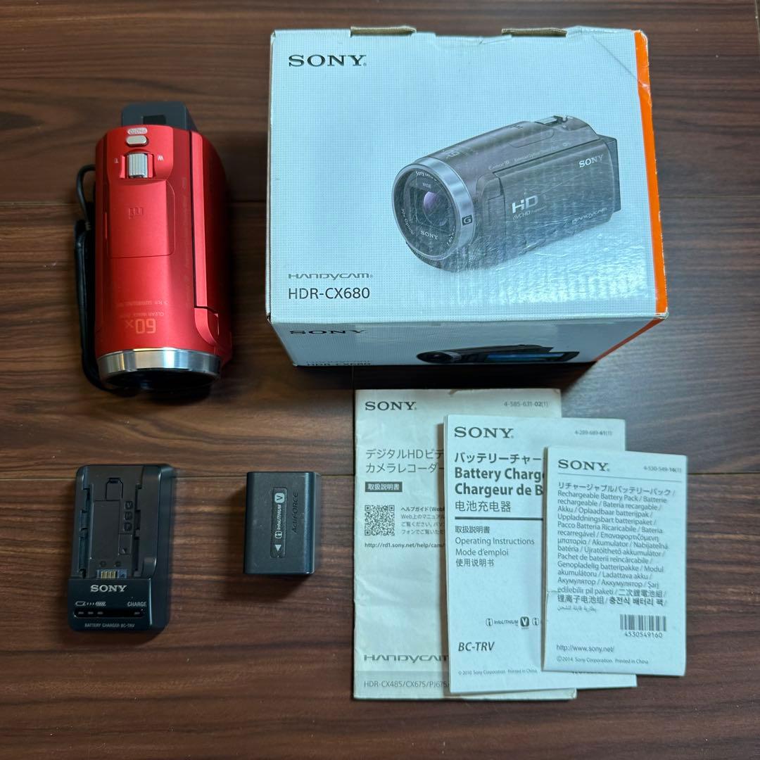 SONY HDR-CX680 ビデオカメラ ほぼ新品 5566