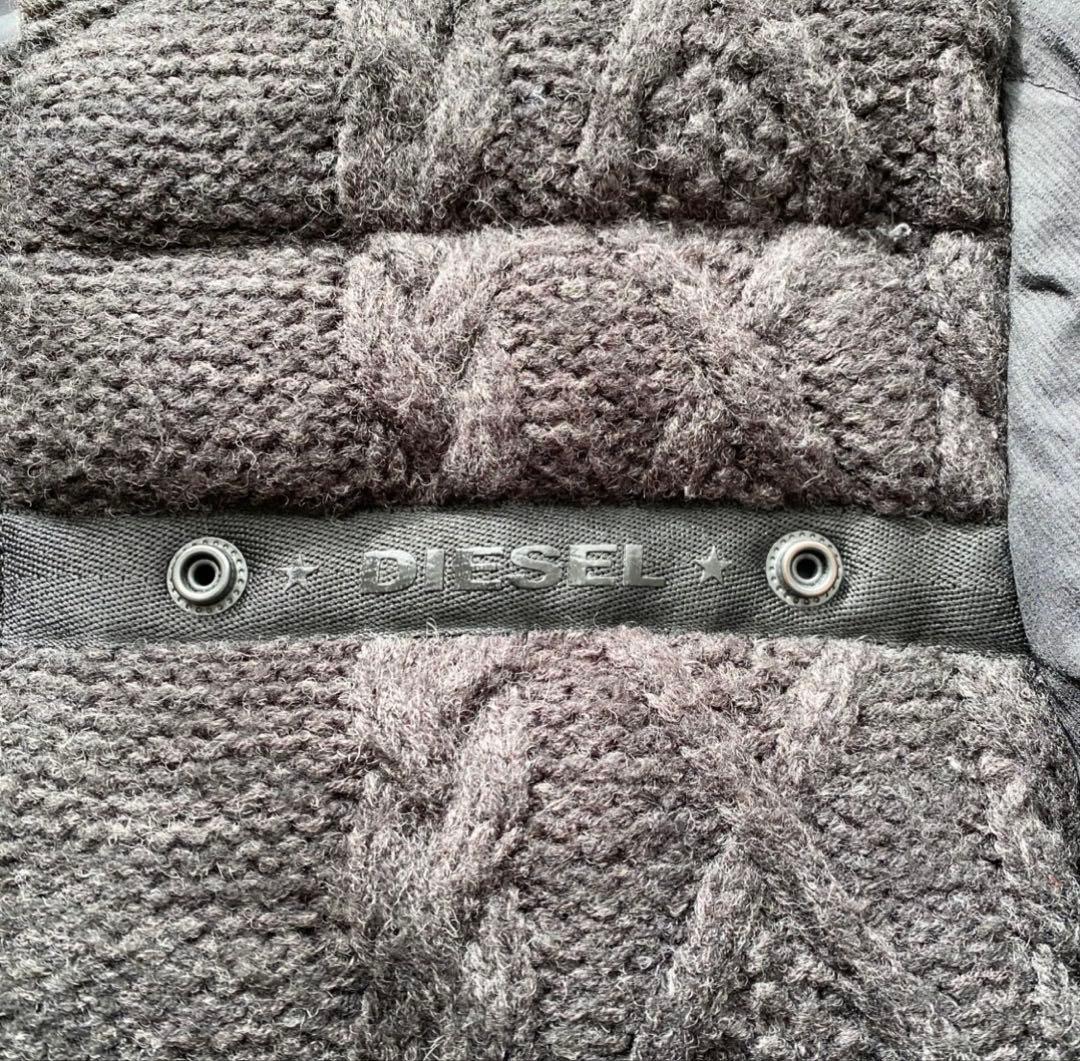 極美品✨ディーゼル ダウンジャケット K-BOOMS ニット切替 M相当