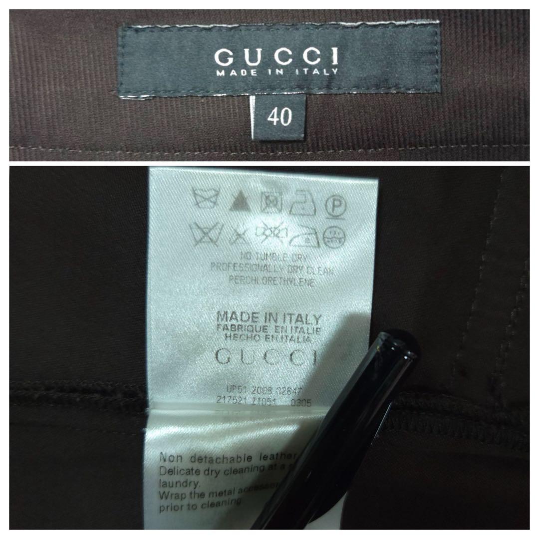 スカート GUCCI Dark Brown Mini Skirt 40