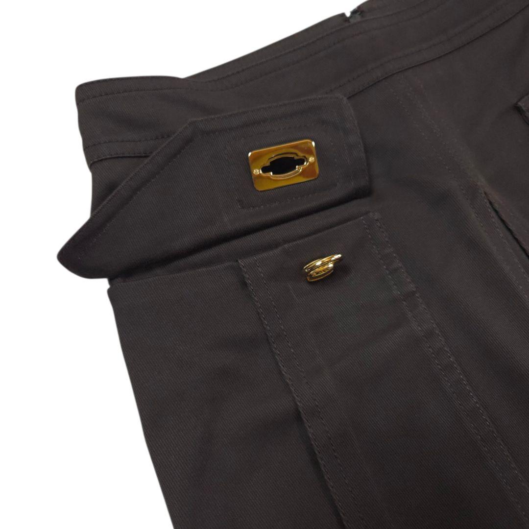 スカート GUCCI Dark Brown Mini Skirt 40