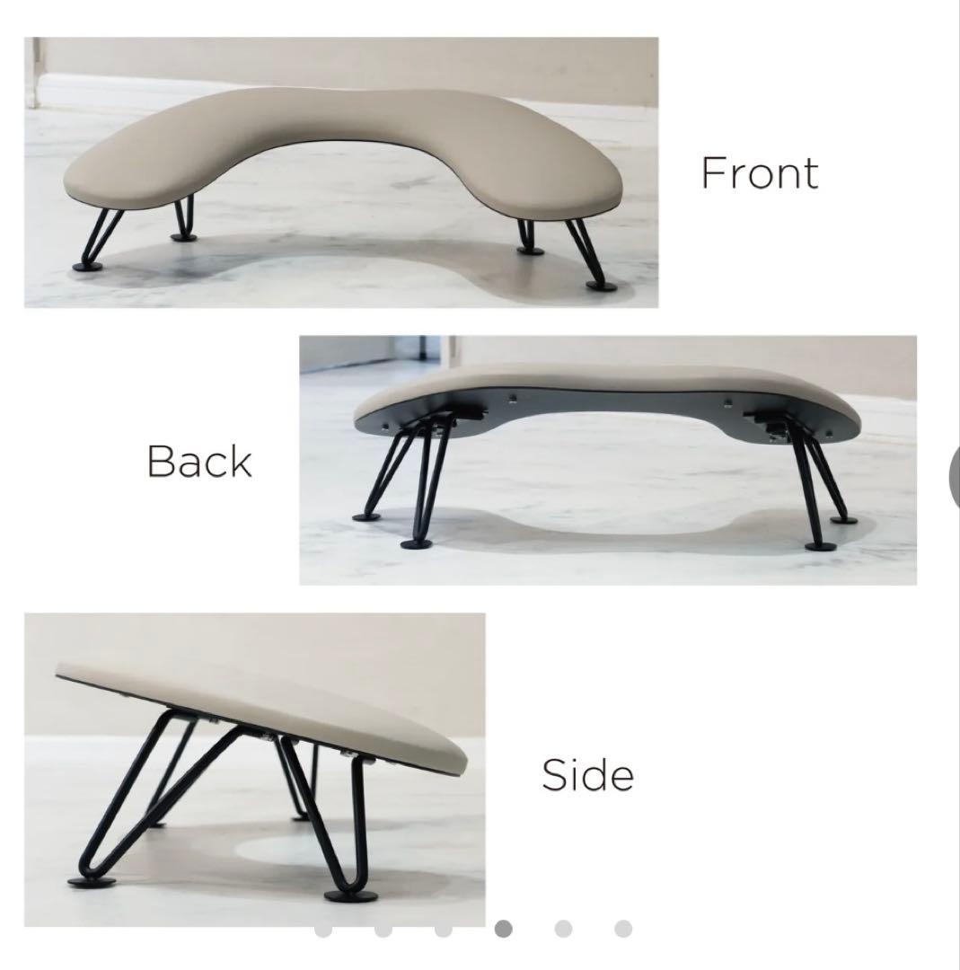 トイズTOY's ×INITYアームレスト 合成皮革 ベージュ　ネイル　サロン