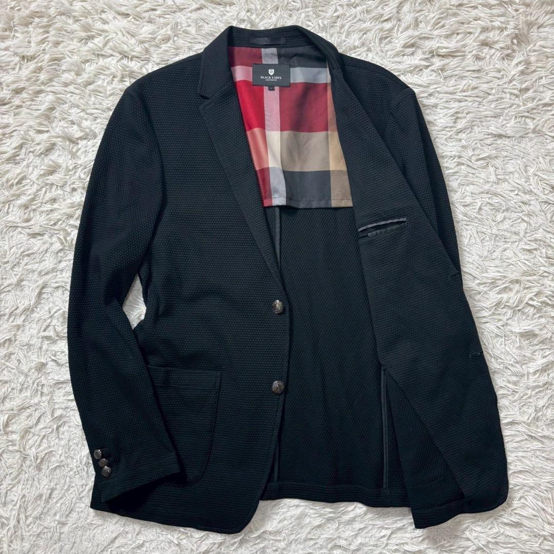 未使用級　ブラックレーベルクレストブリッジ　テーラードジャケット　ワッフル　L