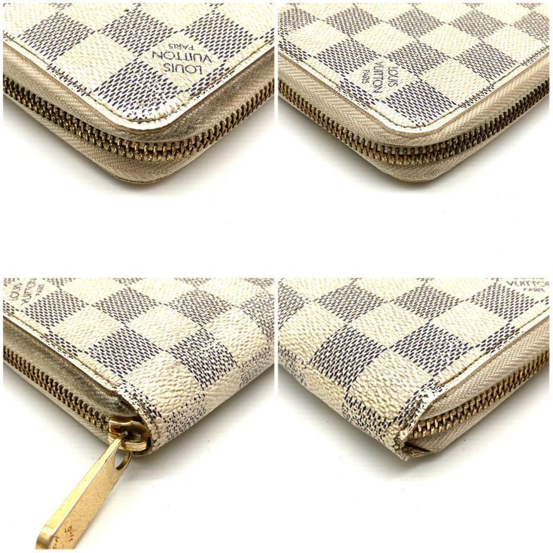 ルイヴィトン ダミエ アズール ジッピーウォレット ホワイト 長財布 71017