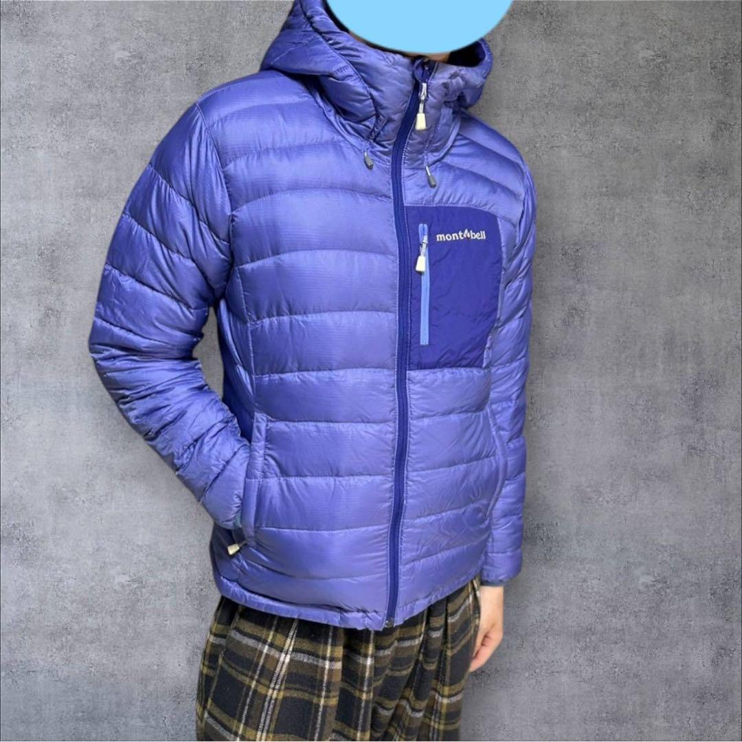Montbell モンベル ダウンジャケット コロラドパーカー リバーシブル 青