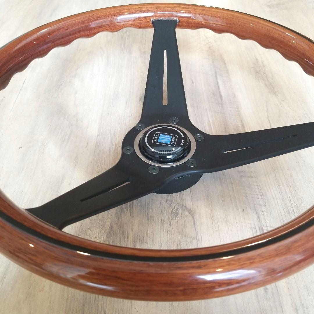 NARDI☆ナルディクラシックウッド&ブラックスポークディープコーン/N771