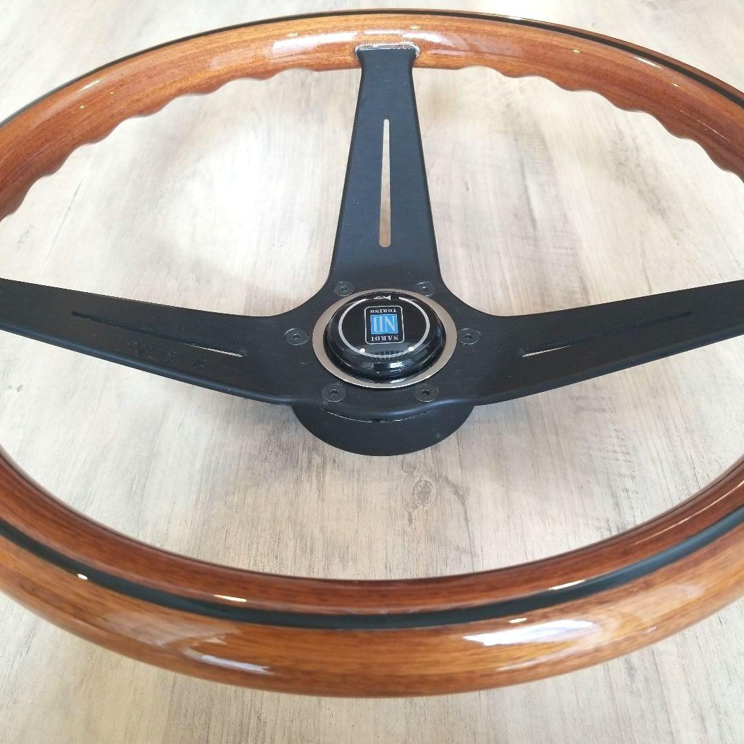 NARDI☆ナルディクラシックウッド&ブラックスポークディープコーン/N771