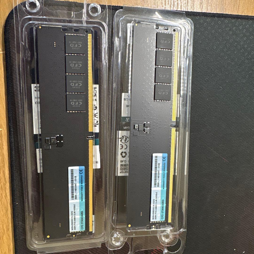 CFD W5U5600CS-32G DDR5 32GB ×2 64GBメモリー