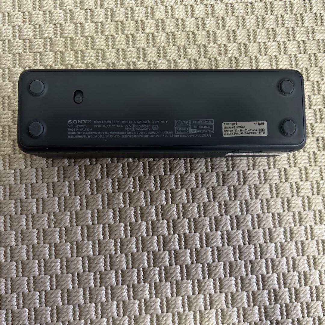 SONY ソニー　ワイヤレススピーカー　SRS-HG10 h.ear go2