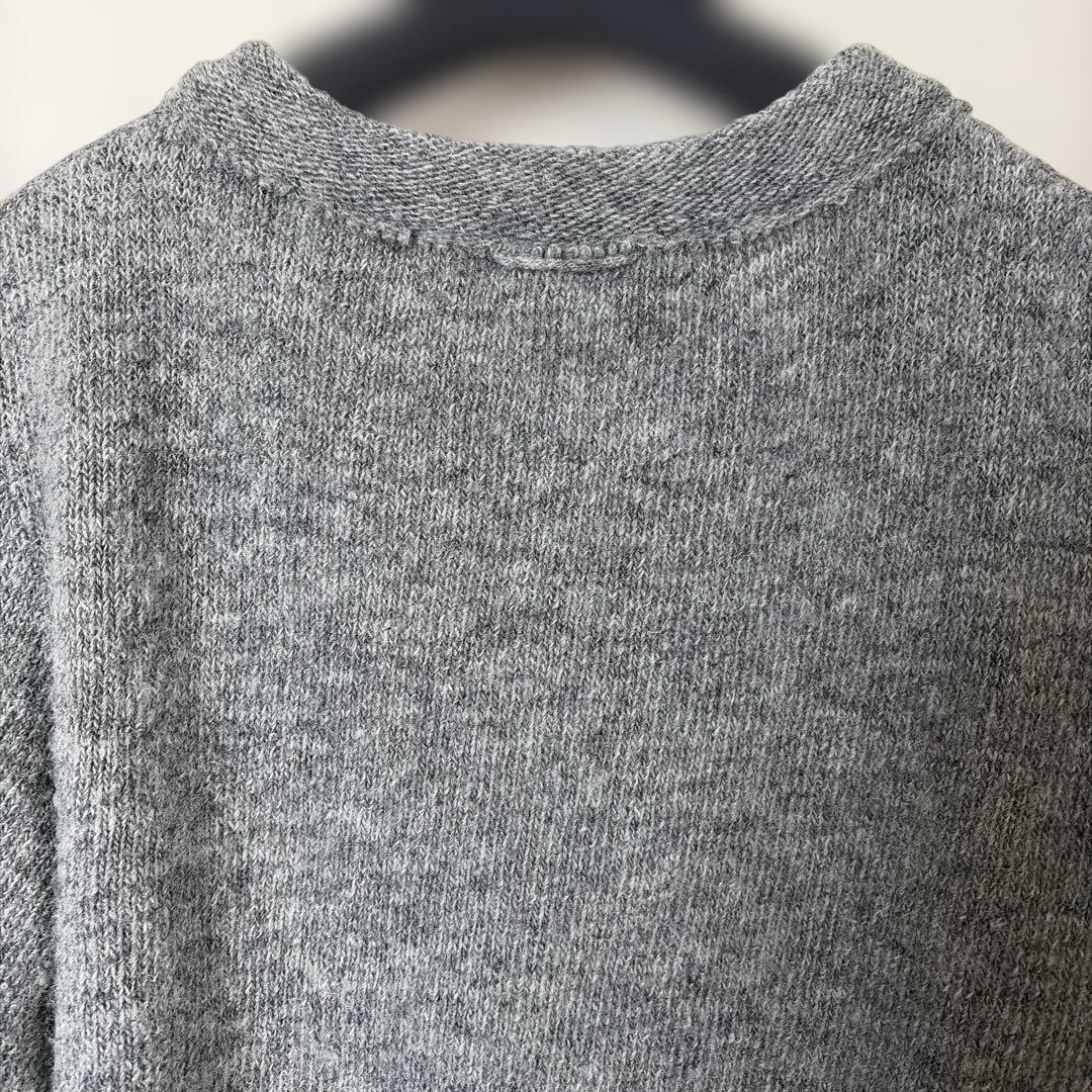 45R☆ シェットランドストレッチニット908カーディガン 2 グレー