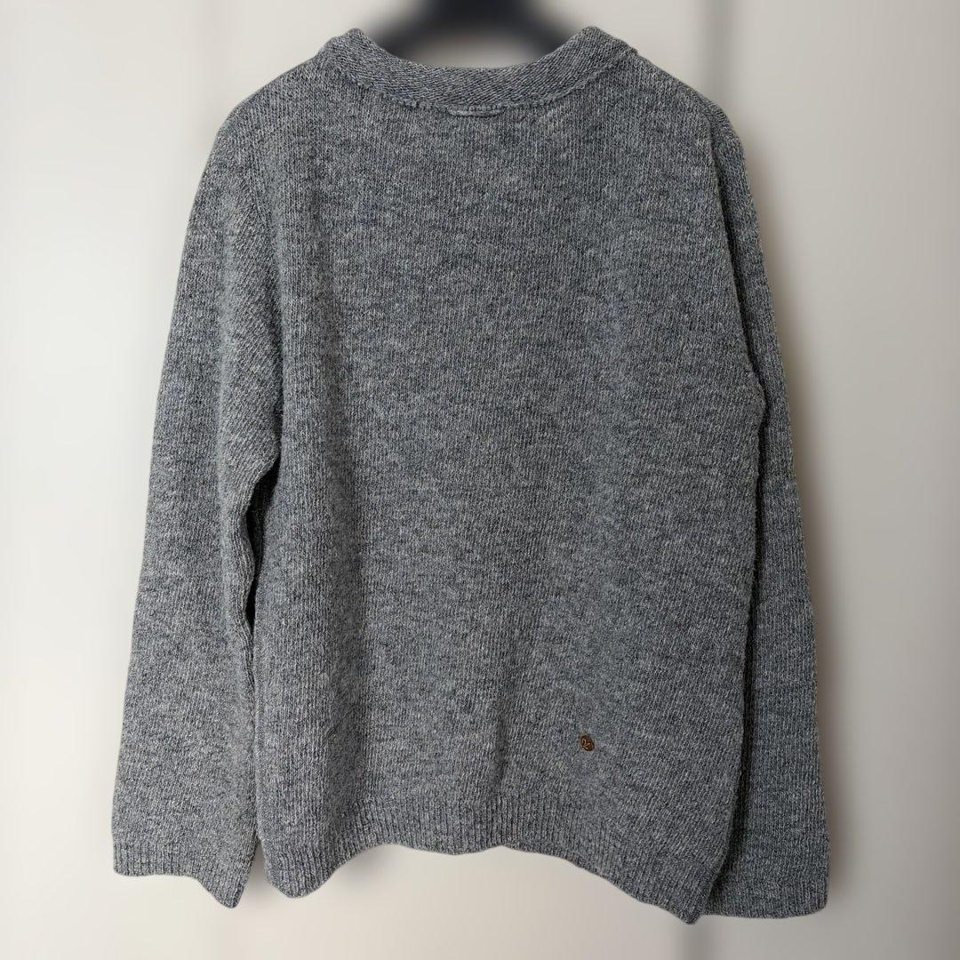 45R☆ シェットランドストレッチニット908カーディガン 2 グレー