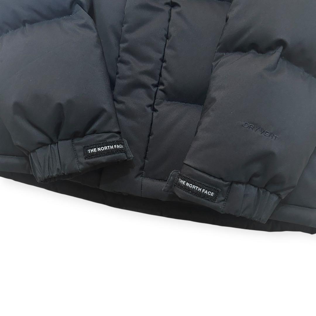 美品✨ノースフェイス ダウン L ブラック フーディー ジップアップ パーカー