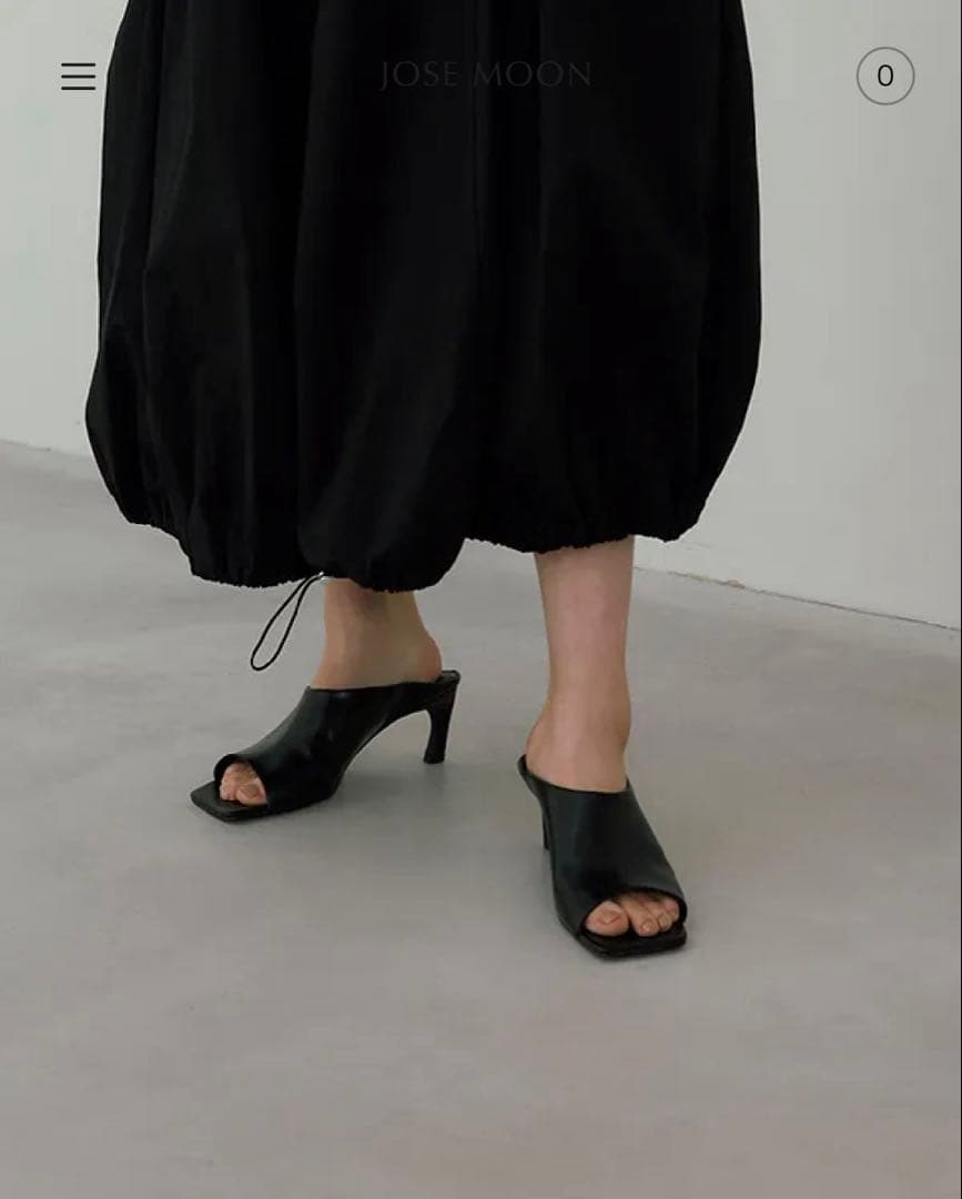 靴 Jose Moon SQUARE TOE MULES