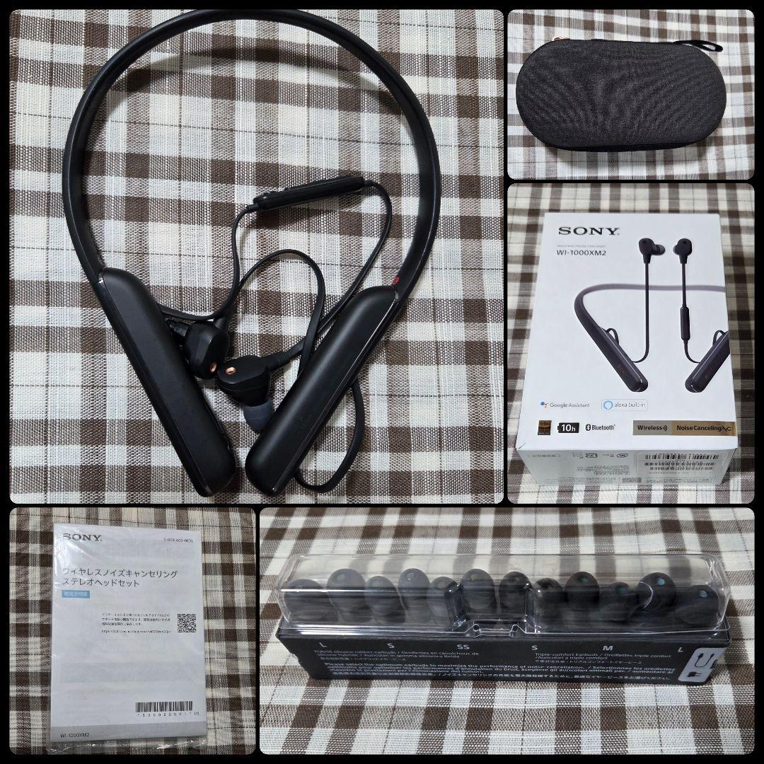 Sony ソニー ワイヤレスイヤホン WI-1000XM2 ブラック