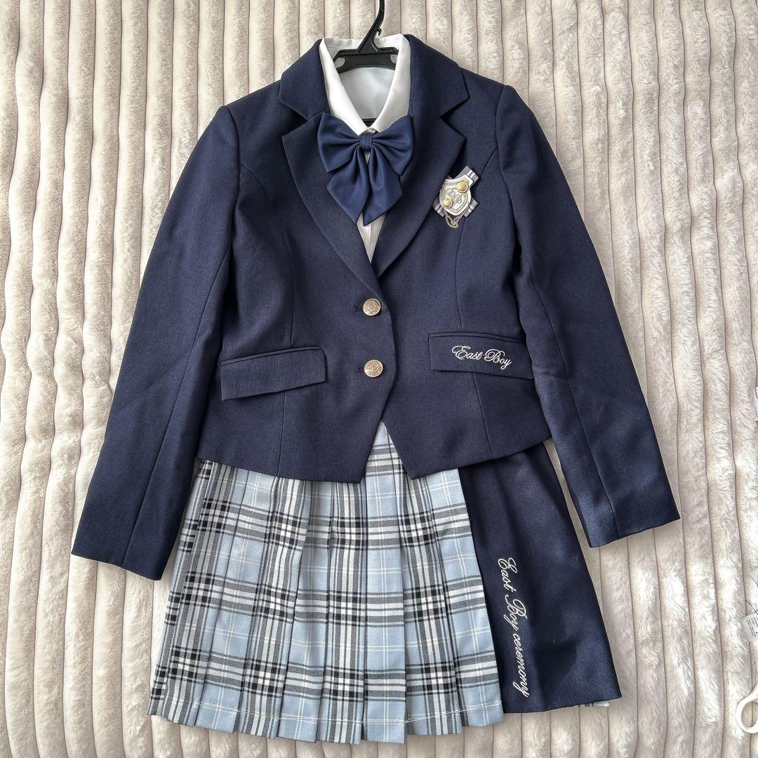 【未使用品✨】イーストボーイ フォーマル　スーツ 女の子 卒業式　165 紺