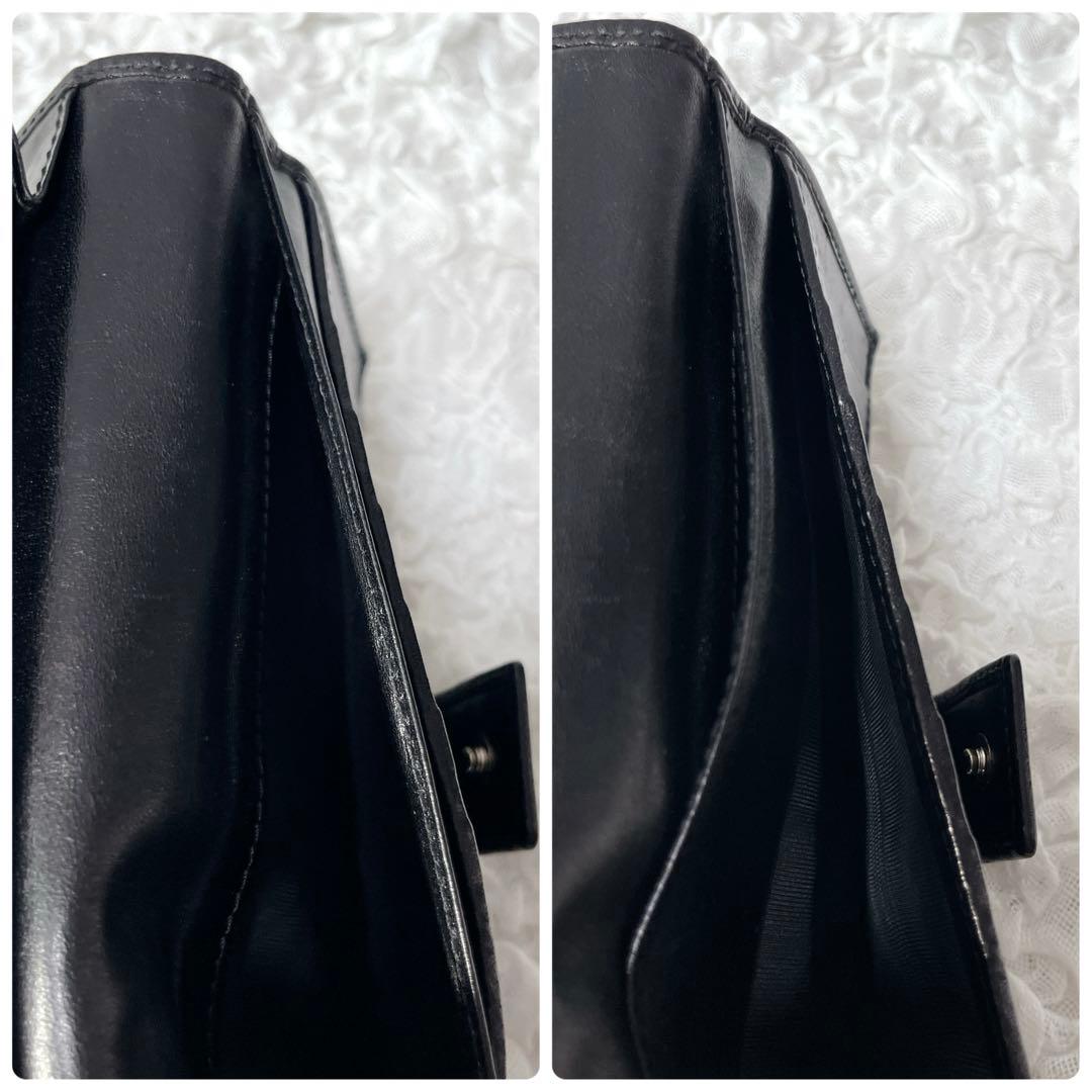 希少✨グッチ　長財布　キャンバス　ラウンドファスナー　GG柄　チャーム　インター