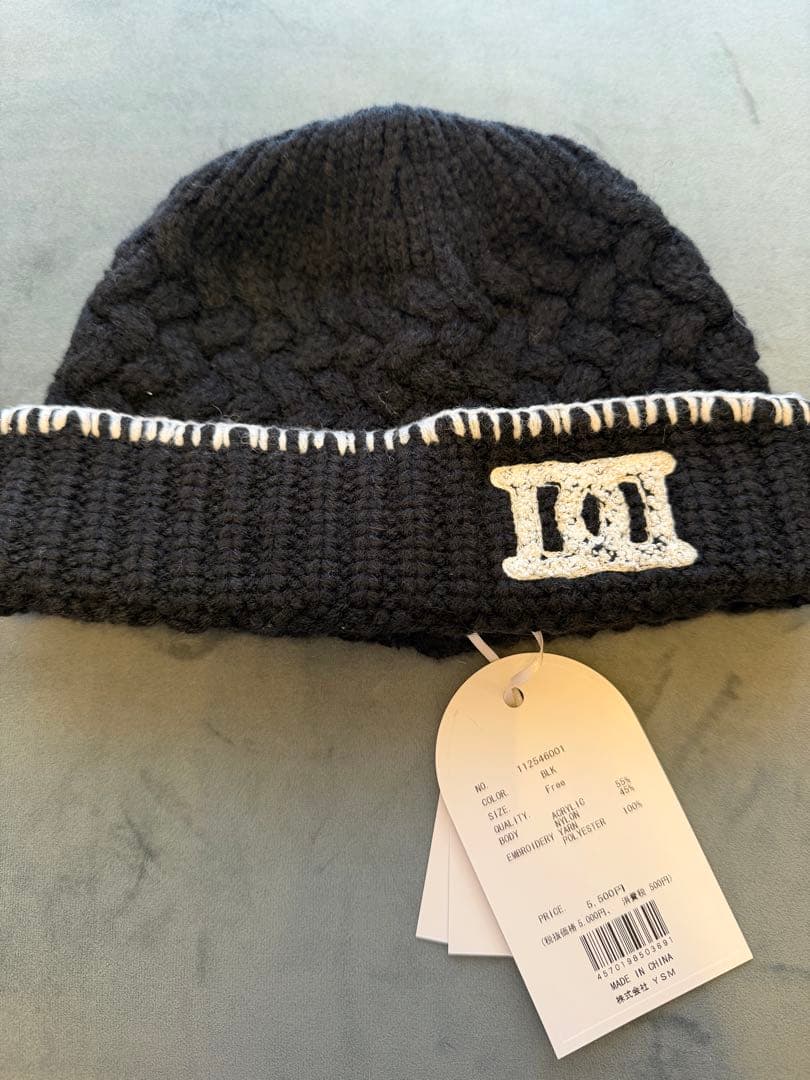 darich DDロゴバスケットニットビーニー　black