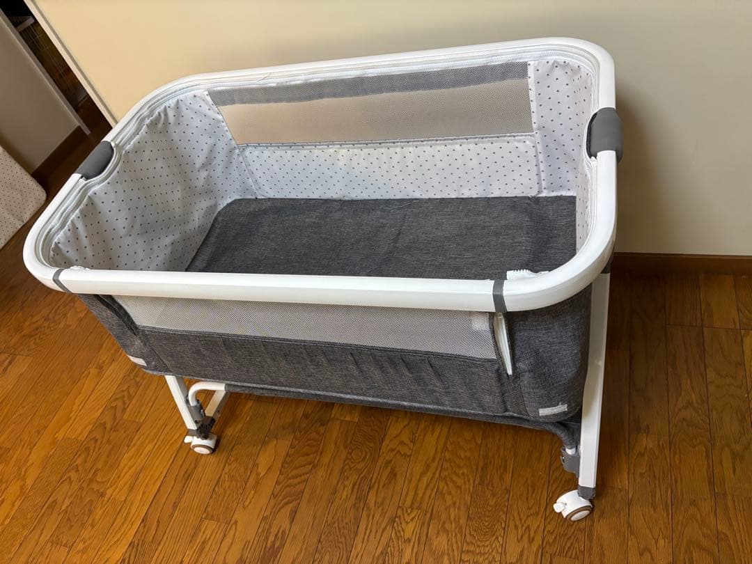 【再値下げしました】日本製マットレス付き＋ベビーベッド